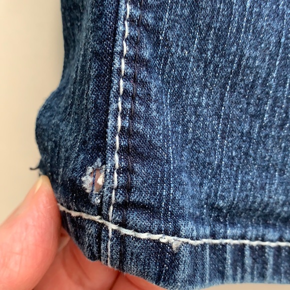 ANGELS Dark Blue with White Stonewash Jeans - Picture 12 of 12